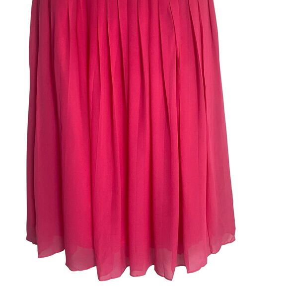 Lilly Pulitzer Jillie Chiffon Strapless Dress Pink Silk Size 6 - Picture 4 of 12